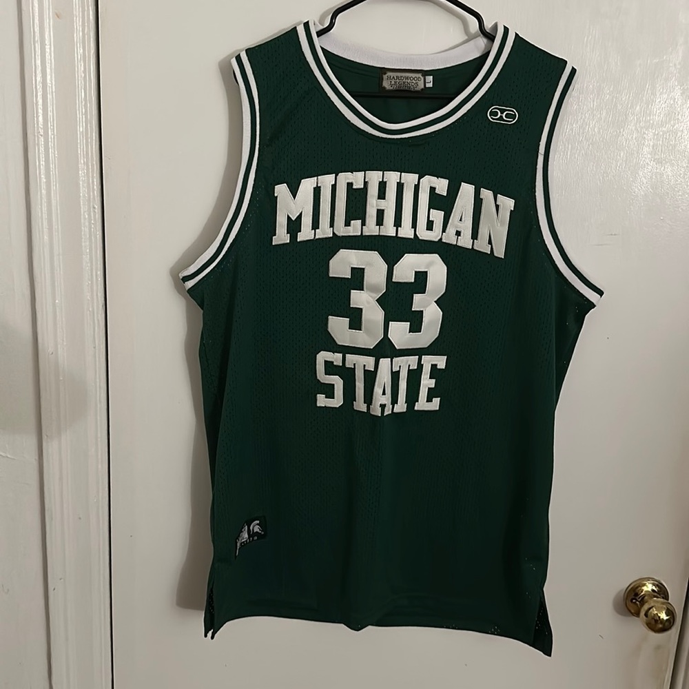 Magic Johnson Michigan state jersey
